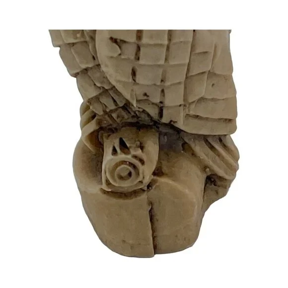 Carved Natural Stone Owl Figurine Handmade in Mexico (?) Collectable Miniature - Picture 12 of 12